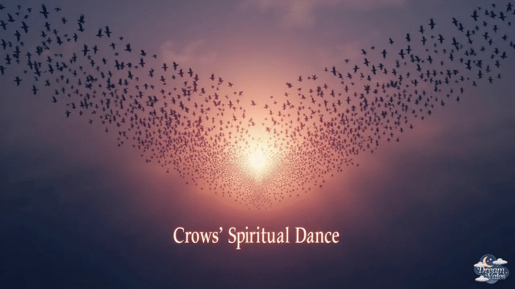 Spiritual  meaning of Crows Gathering in Large Numbers