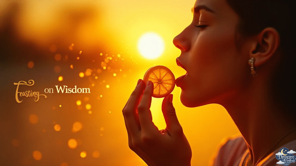 Eating Fresh Oranges