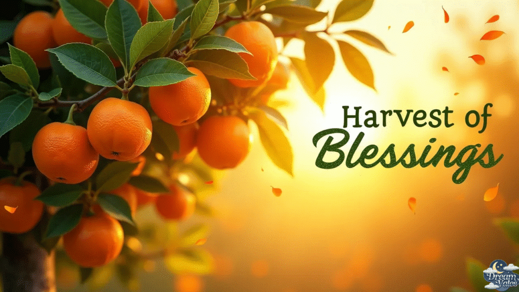Orange Trees Heavy with Fruit